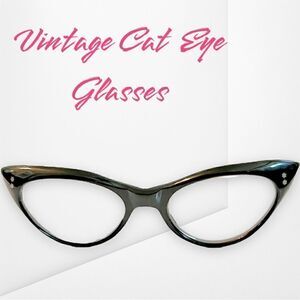 Vintage cat frame glasses by France Swank. Mint condition.
